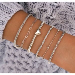 Multi Layered Love Boho Bracelet Set6 piece set New
